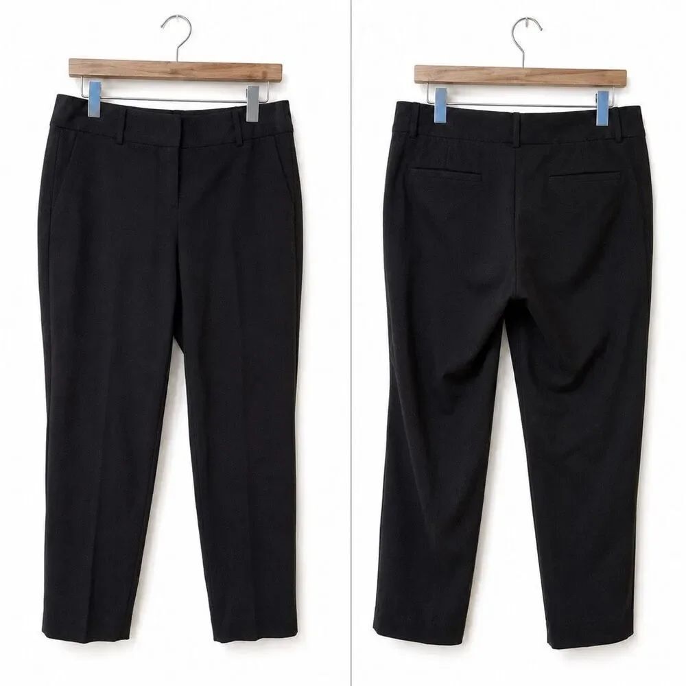 LOFT Marisa Slim Black Ankle Pants, Size 4 – 28” Inseam